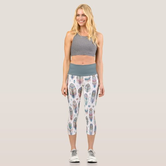 Fantasy Feather Capri Leggings (Vorderseite)
