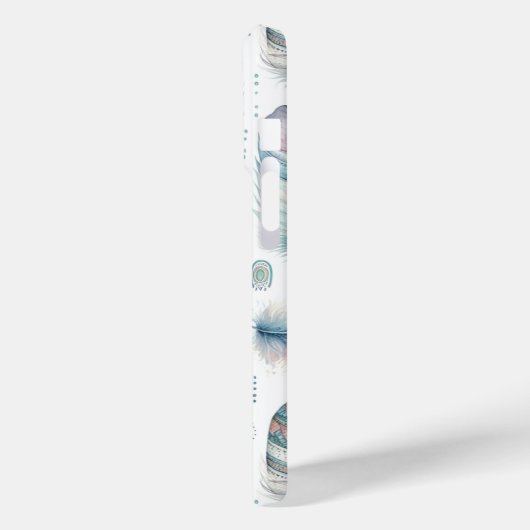 Fantasy Feather Case-Mate iPhone Hülle (Rückseite / Links)