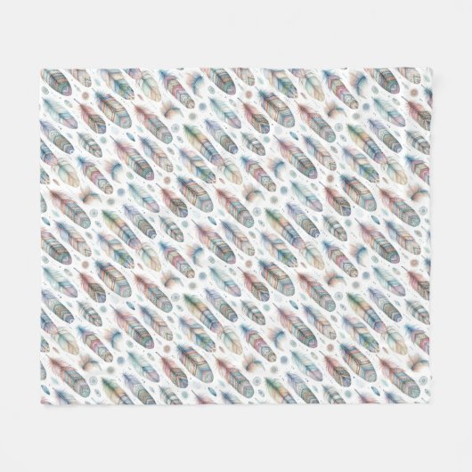 Fantasy Feather Fleecedecke (Vorderseite (Horizontal))