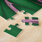 Fantasy Feathers Fraktal Abstrakte Kunst Puzzle (Seite)