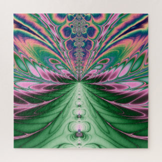 Fantasy Feathers Fraktal Abstrakte Kunst Puzzle