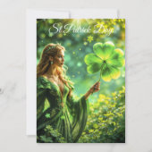 Fantasy Fee St Patrick Day Irish Folklore Art Einladung (Vorderseite)