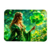 Fantasy Fee St Patrick Day Irish Folklore Art Magnet (Horizontal)