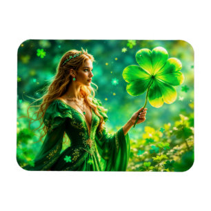 Fantasy Fee St Patrick Day Irish Folklore Art Magnet
