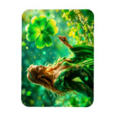 Fantasy Fee St Patrick Day Irish Folklore Art Magnet (Vertikal)