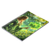 Fantasy Fee St Patrick Day Irish Folklore Art Notizblock (Linke Seite)