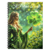 Fantasy Fee St Patrick Day Irish Folklore Art Notizblock (Vorderseite)