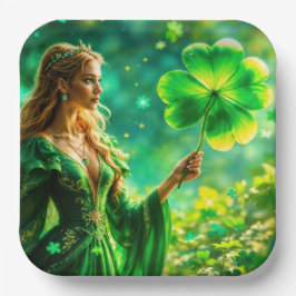 Fantasy Fee St Patrick Day Irish Folklore Art Pappteller