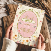 Fantasy Fee Wildblume Girls rosa Einladung