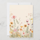 Fantasy Fee Wildblume Mädchen Einladung (Rückseite)