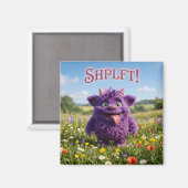 Fantasy-Fell-Furry-Kreatur mit Einstellung Magnet (Vorderseite/Rückseite)