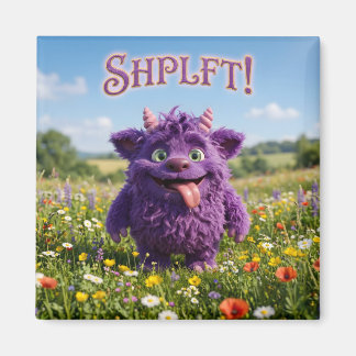 Fantasy-Fell-Furry-Kreatur mit Einstellung Magnet