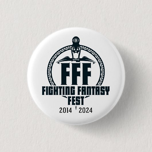 Fantasy Fest 10-Jubiläum Abzeichen Button (Vorderseite)