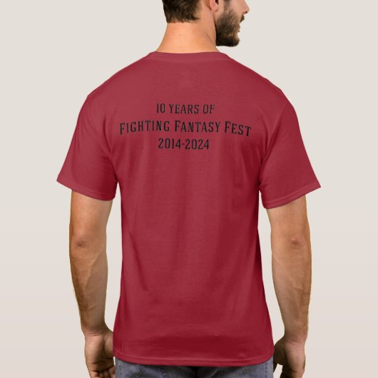 Fantasy Fest 5 T - Shirt (Dunkel) bekämpfen (Rückseite)
