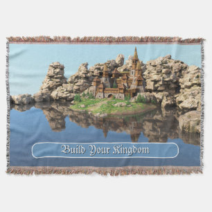 Fantasy-Festung Motivationszitat-Kunst Decke