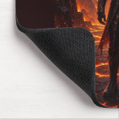 Fantasy-Feuer-Inferno-Wächter Mousepad (Ecke)