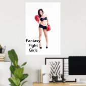 Fantasy Fight Girls Payton Poster (Heimbüro)