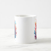Fantasy Fire and Ice Cat Kaffeetasse (Mittel)