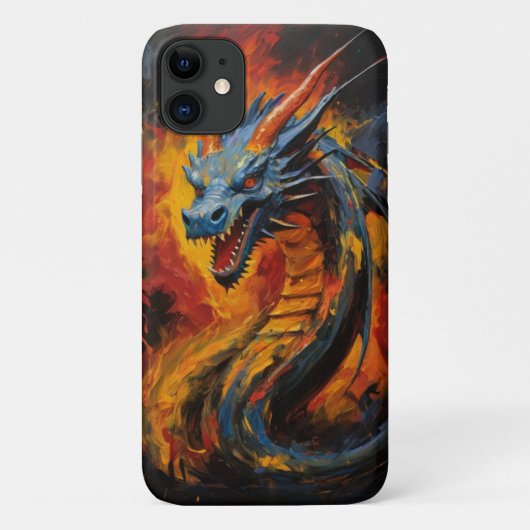 Fantasy Fire Breaath Dragon Case-Mate iPhone Hülle (Rückseite)