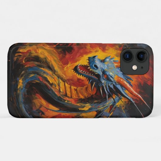 Fantasy Fire Breaath Dragon Case-Mate iPhone Hülle (Rückseite (Horizontal))