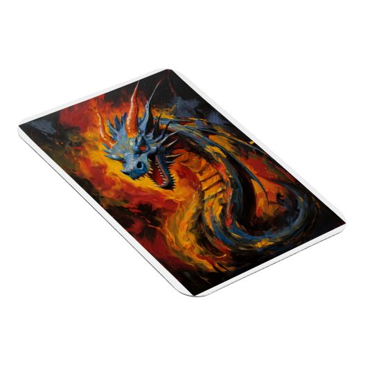 Fantasy Fire Breaath Dragon Magnet (Rechte Seite)