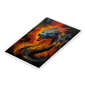 Fantasy Fire Breaath Dragon Magnet (Linke Seite)