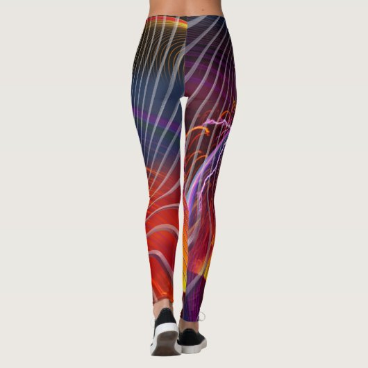 Fantasy Fire Brething Dragon Leggings (Rückseite)
