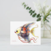 Fantasy Fish: Angelica Postkarte (Stehend Vorderseite)