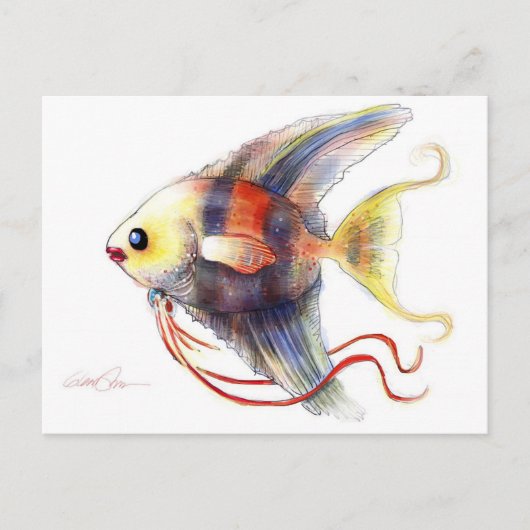 Fantasy Fish: Angelica Postkarte (Vorderseite)