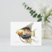 Fantasy Fish: Angelo Post Cards Postkarte (Stehend Vorderseite)