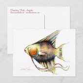 Fantasy Fish: Angelo Post Cards Postkarte (Vorne/Hinten)