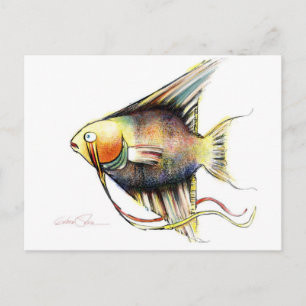 Fantasy Fish: Angelo Post Cards Postkarte