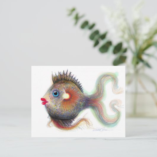 Fantasy Fish: Extravagante Postkarten (Stehend Vorderseite)