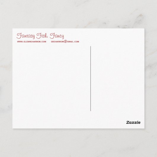 Fantasy Fish: Extravagante Postkarten (Rückseite)