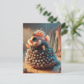 Fantasy Fish in einem Kleid Postkarte (Stehend Vorderseite)