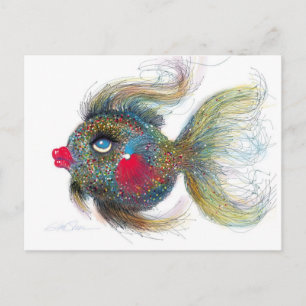 Fantasy Fish: Kissiefish Post Cards Postkarte