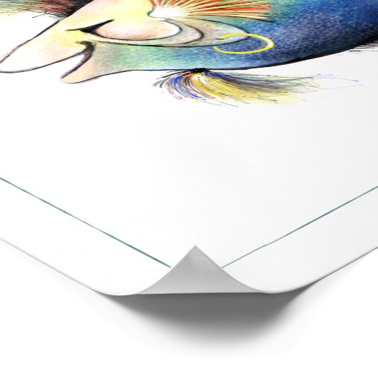 Fantasy Fish Poster: Cod Stewart Poster (Ecke)