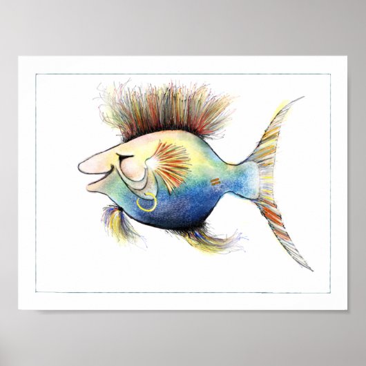 Fantasy Fish Poster: Cod Stewart Poster (Vorne)