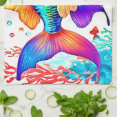 Fantasy Fish Scene Design Geschirrtuch (Gefaltet)