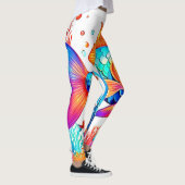 Fantasy Fish Scene Design Leggings (Rechts)