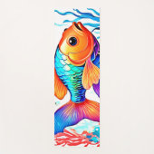 Fantasy Fish Scene Design Yogamatte (Vorderseite)