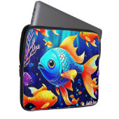 Fantasy Fish Swim Design Laptopschutzhülle (Vorne Rechts)