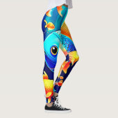 Fantasy Fish Swim Design Leggings (Rechts)