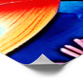 Fantasy Fish Swim Design Poster (Ecke)