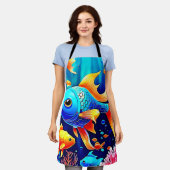 Fantasy Fish Swim Design Schürze (Getragen)