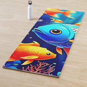 Fantasy Fish Swim Design Yogamatte