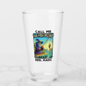 Fantasy Fishing Wizard - Magie wiedergeben Glas (Vorderseite)