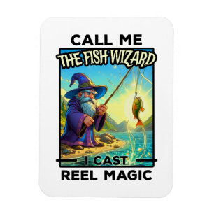 Fantasy Fishing Wizard - Magie wiedergeben Magnet