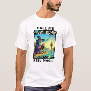 Fantasy Fishing Wizard - Magie wiedergeben T-Shirt