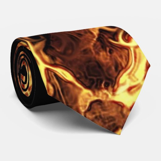 FANTASY FLAMES (Nackeneffekte) Krawatte (Gerollt)